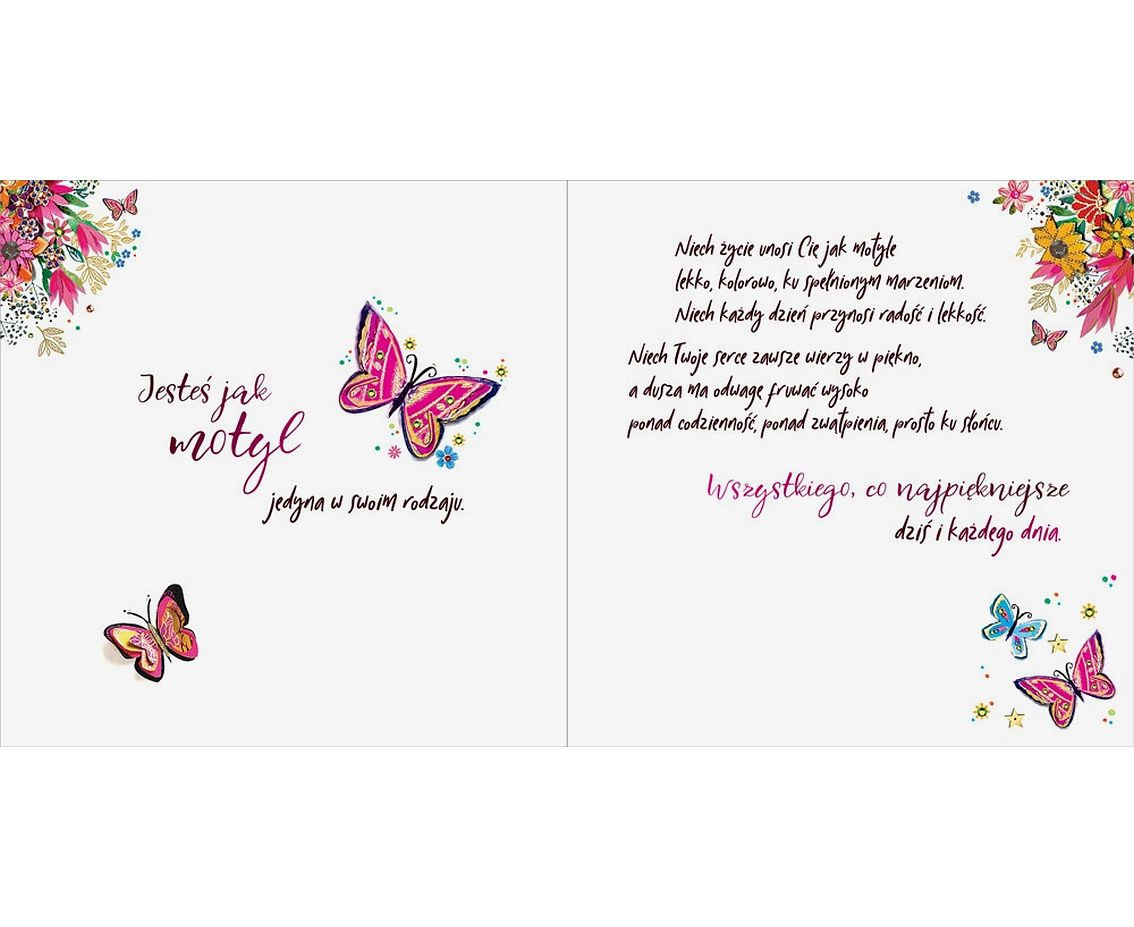 Birthday Card Butterflies in the Heart